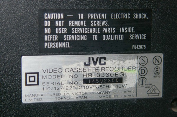 JVC Videorecorder HR-3330EG